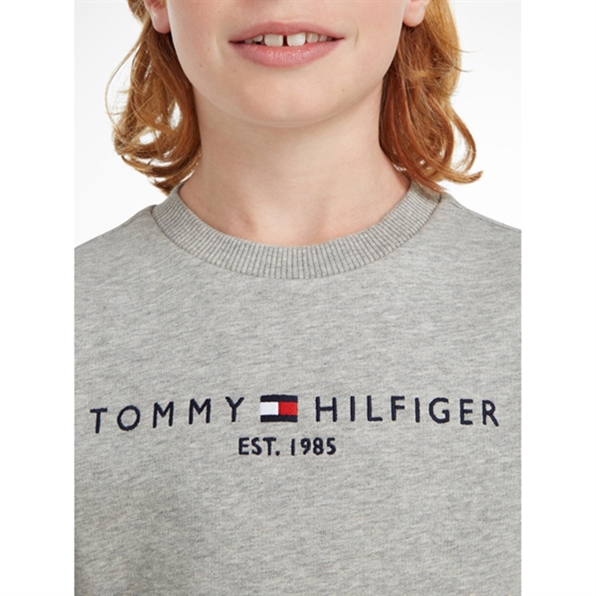 Tommy Hilfiger Essential Collegegenser Light Grey Heather 5