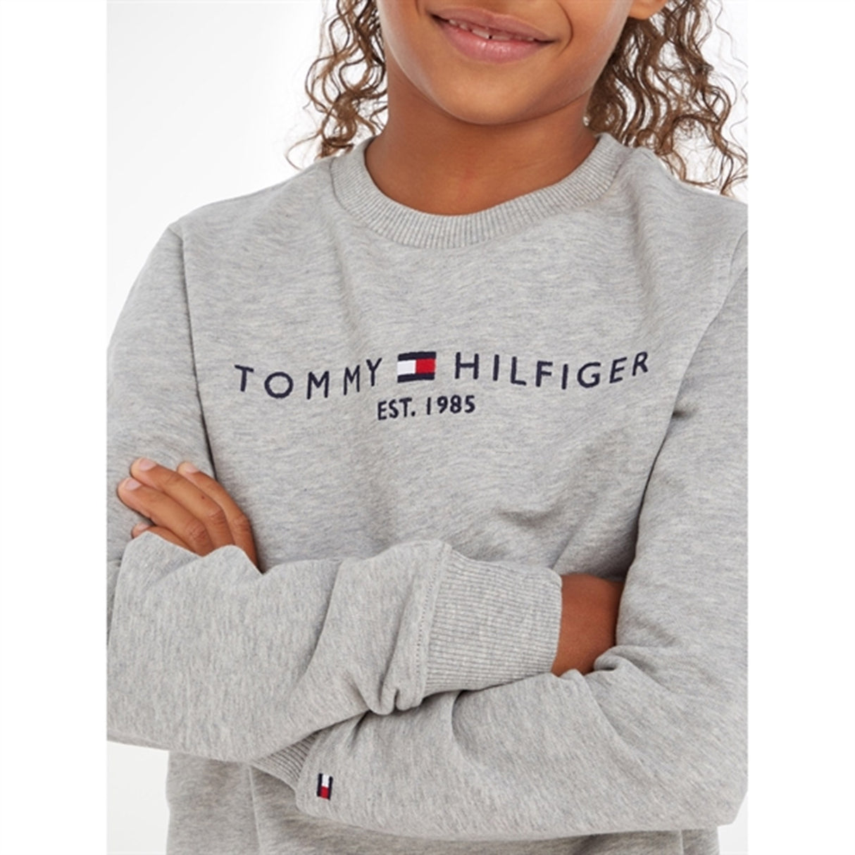 Tommy Hilfiger Essential Collegegenser Light Grey Heather