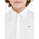 Tommy Hilfiger Boy Stretch Oxford Skjorte White
