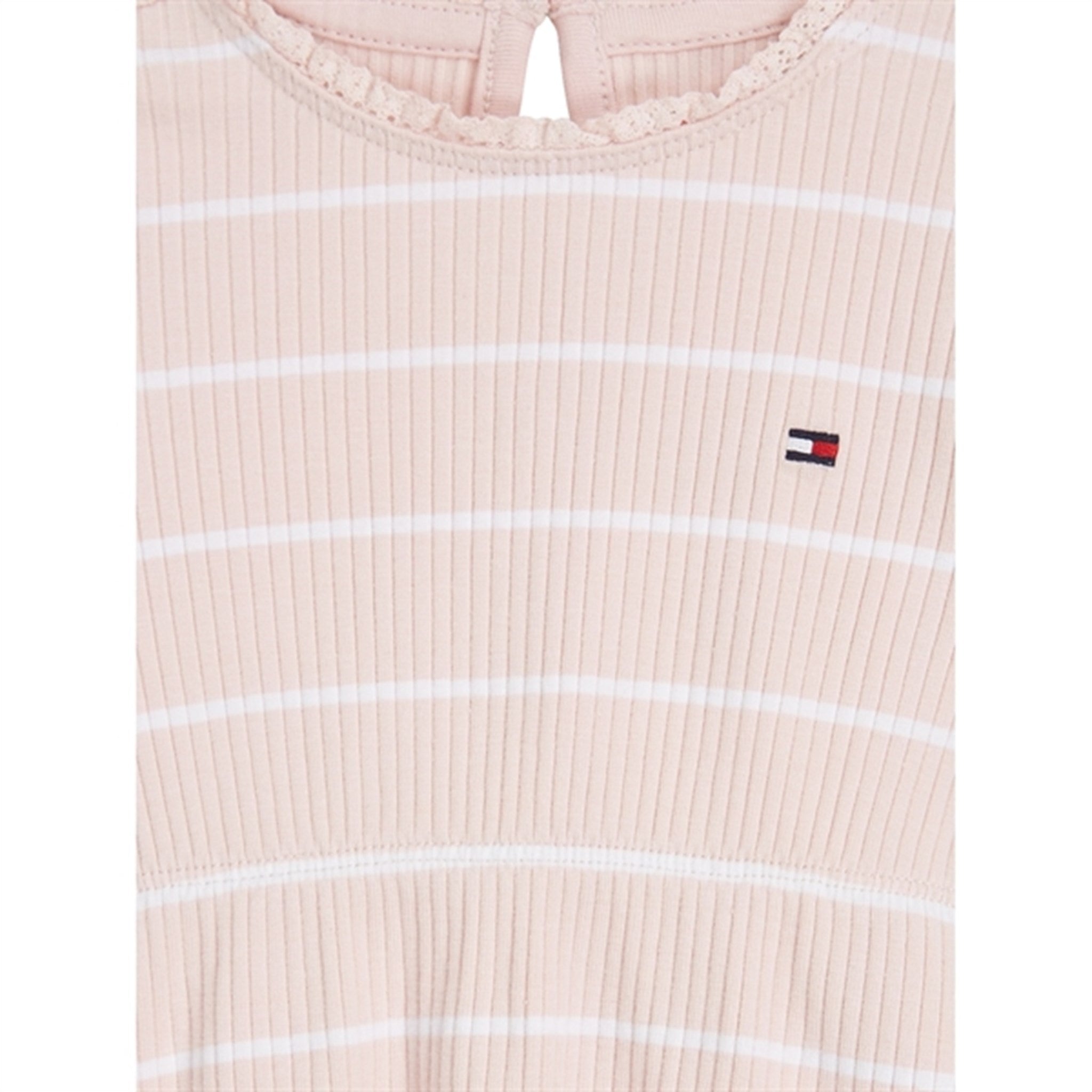 Tommy Hilfiger Baby Striped Rib Kjole Whimsy Pink / White Stripe 2