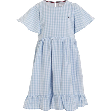 Tommy Hilfiger Gingham Kjole Breezy Blue Check
