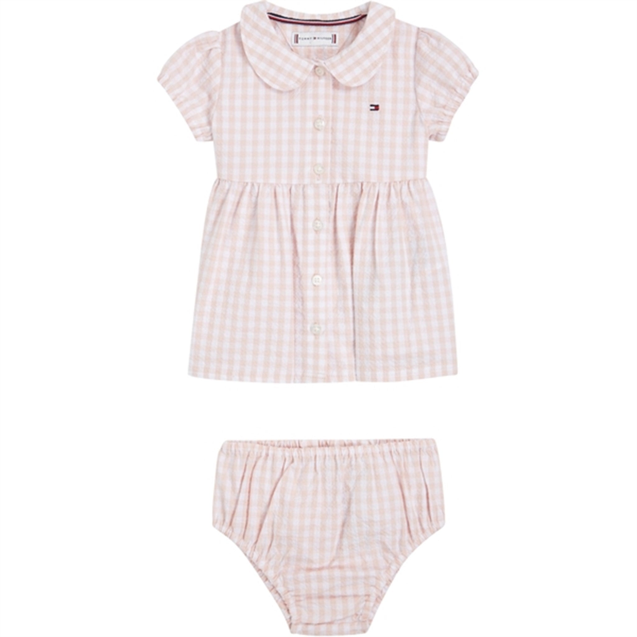 Tommy Hilfiger Baby Gingham Kjole White / Pink Check