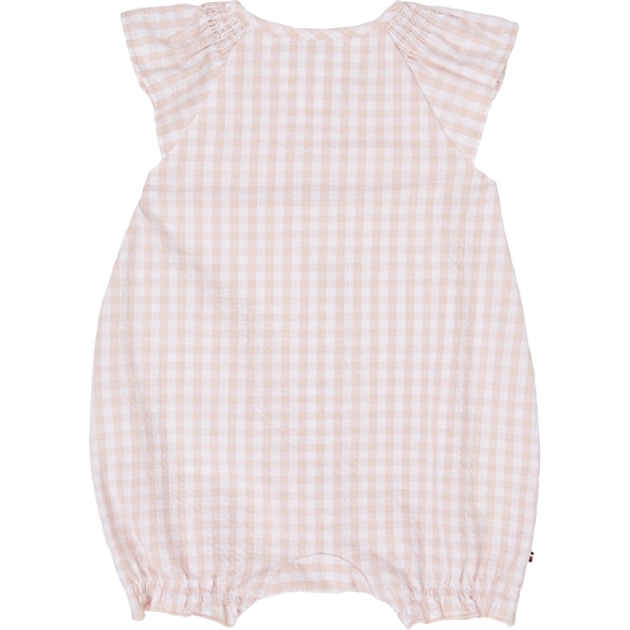 Tommy Hilfiger Baby Ruffle Gingham Rompers White / Pink Check 3