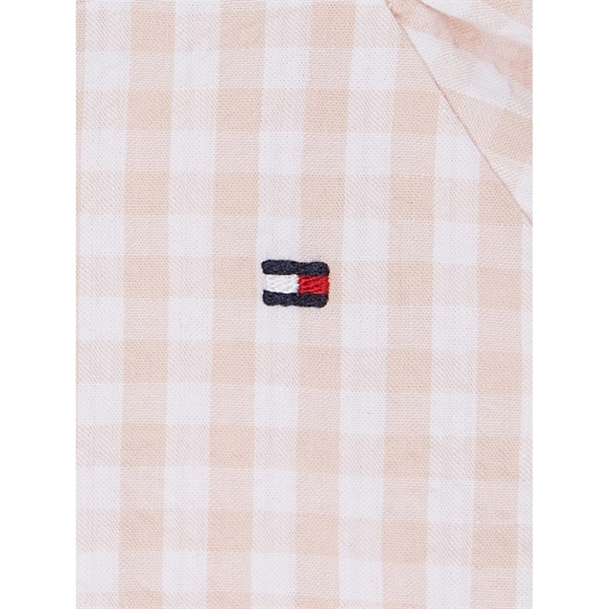 Tommy Hilfiger Baby Ruffle Gingham Rompers White / Pink Check 2