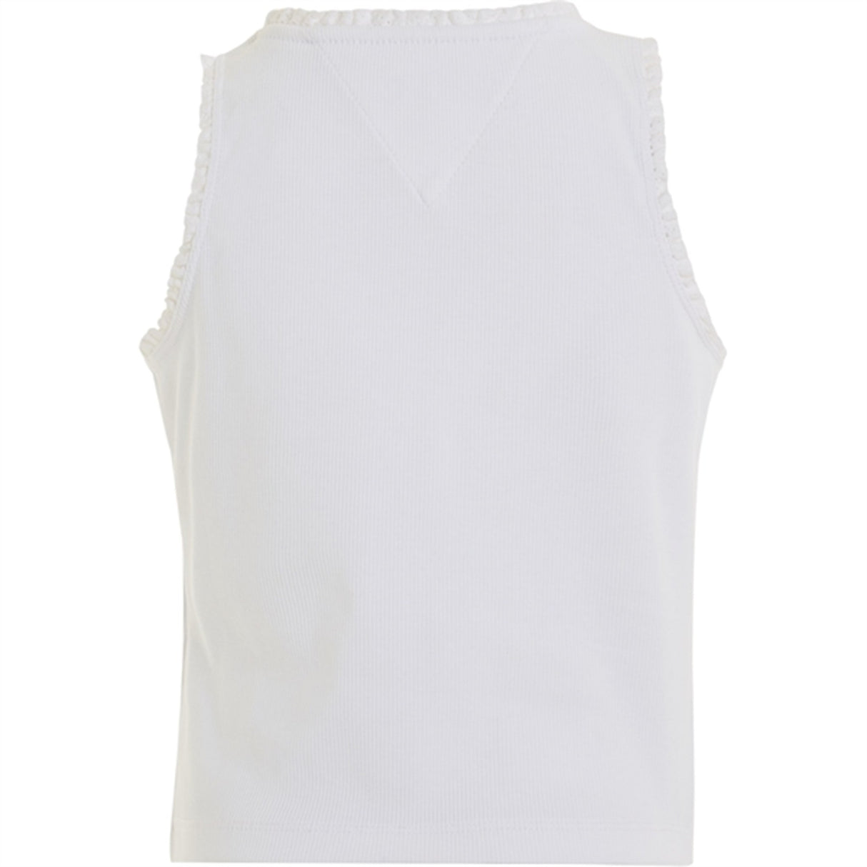 Tommy Hilfiger Essential Rib Lace Tank Topp White