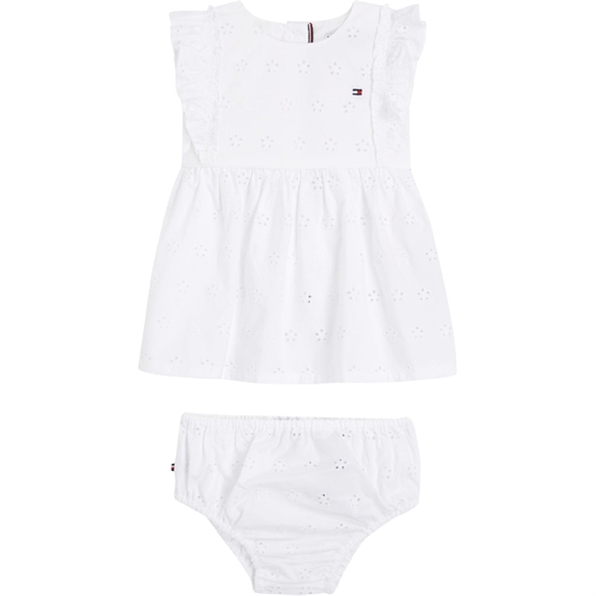 Tommy Hilfiger Baby Broderikjole White
