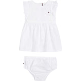 Tommy Hilfiger Baby Broderikjole White