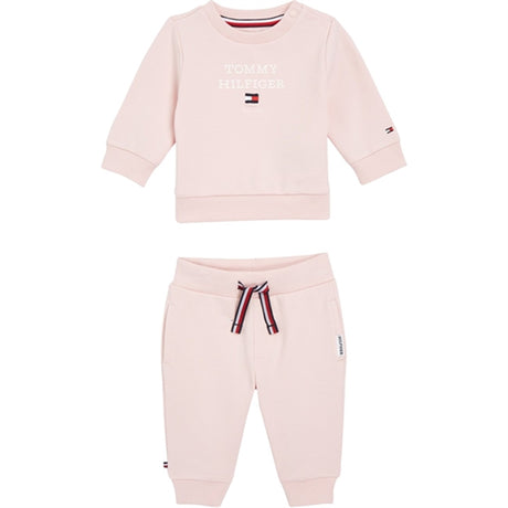 Tommy Hilfiger Baby Th Logo Sett Whimsy Pink