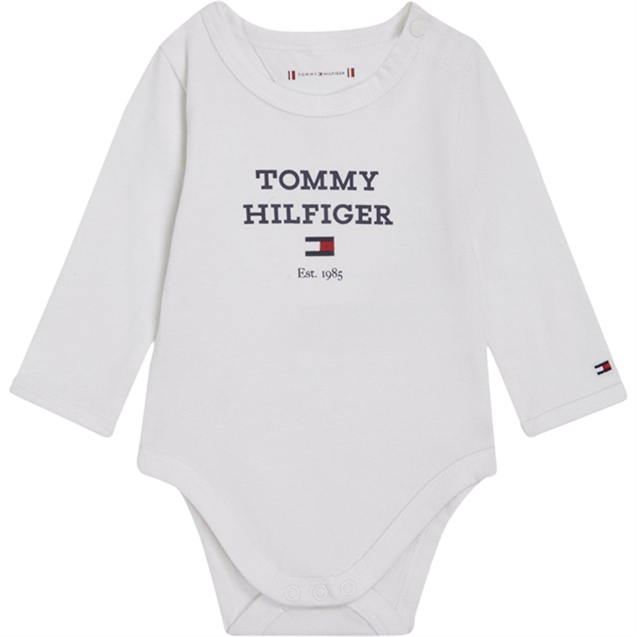 Tommy Hilfiger Baby Th Logo Langærmet Body White