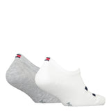 Tommy Hilfiger 2-Pakning Footies Flag white/grey 2