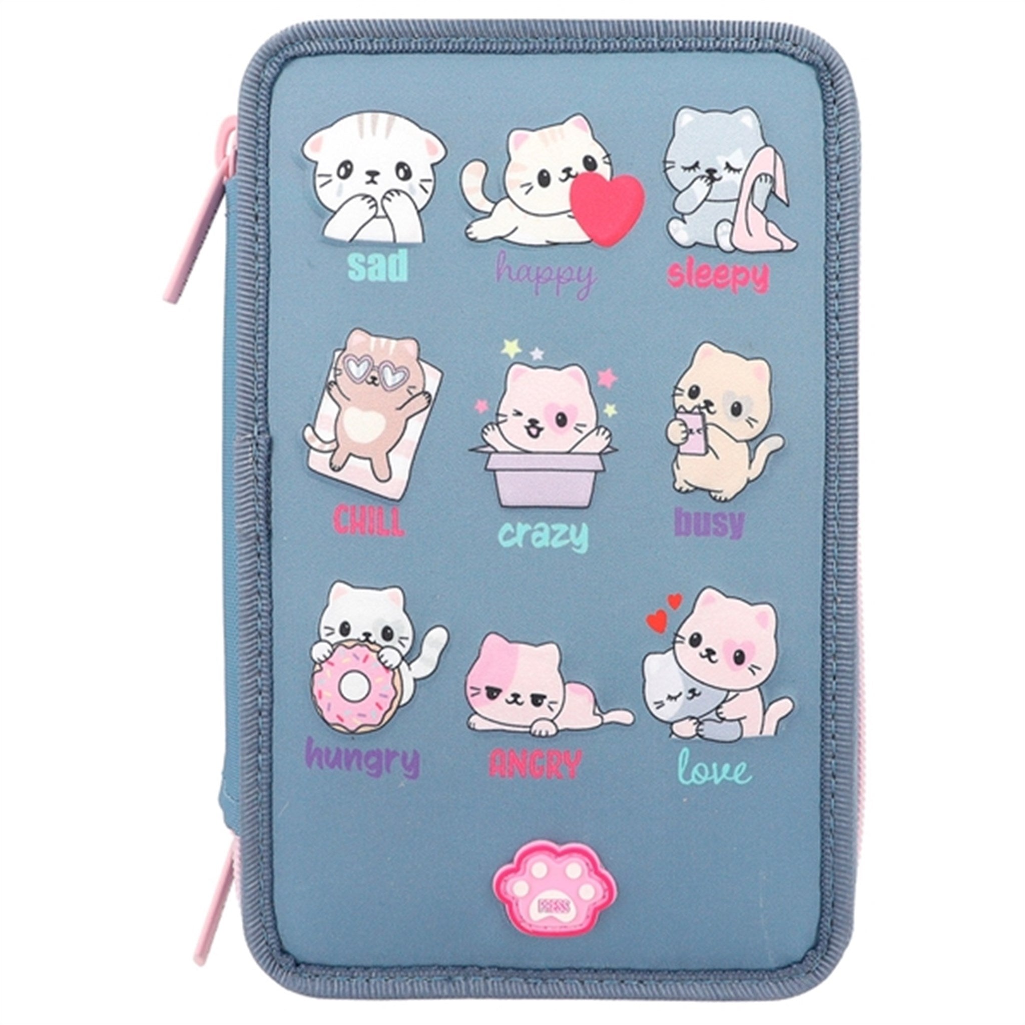 TOPModel Cats Mood Barometer Pencil Case with LED