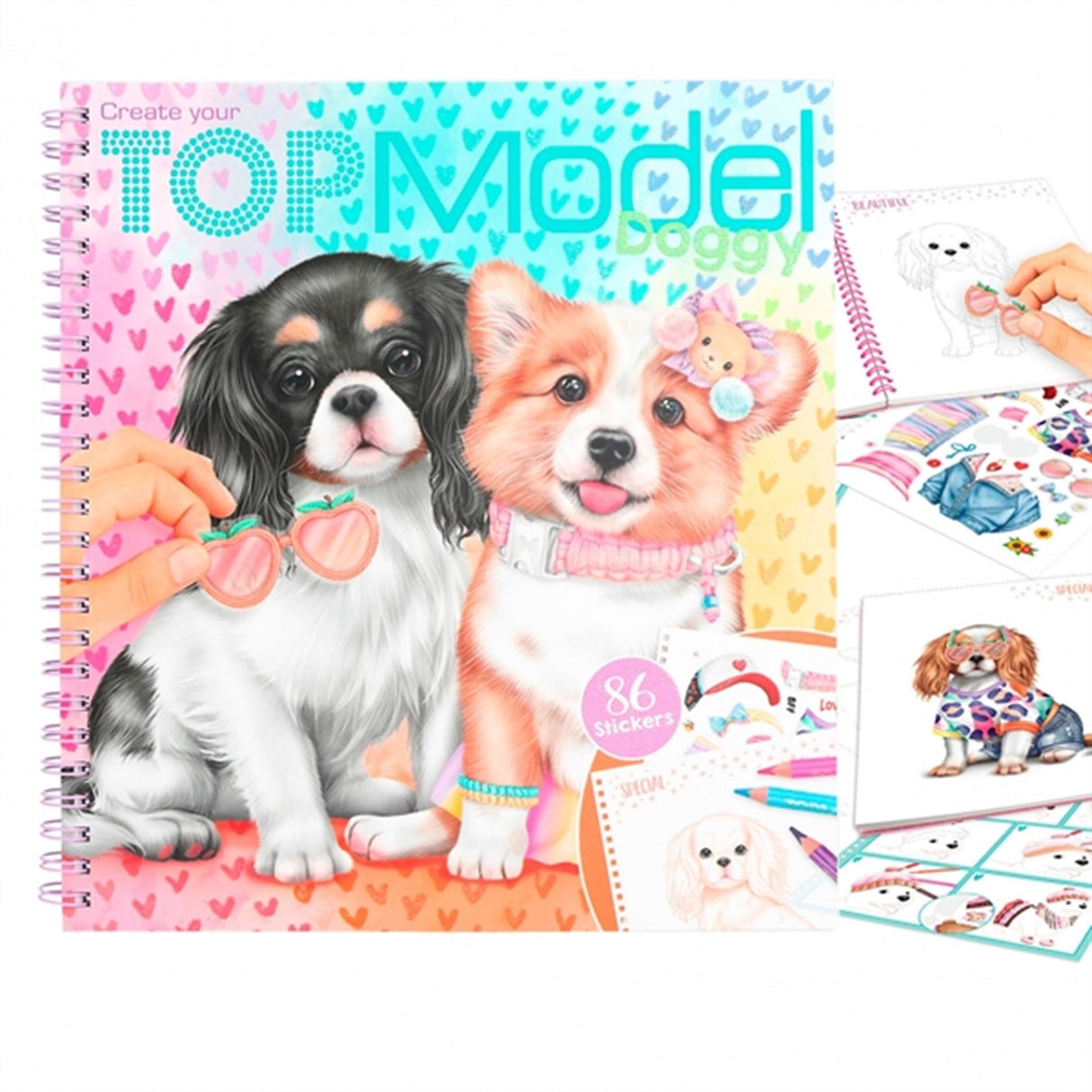 TOPModel Doggy Colouring Book