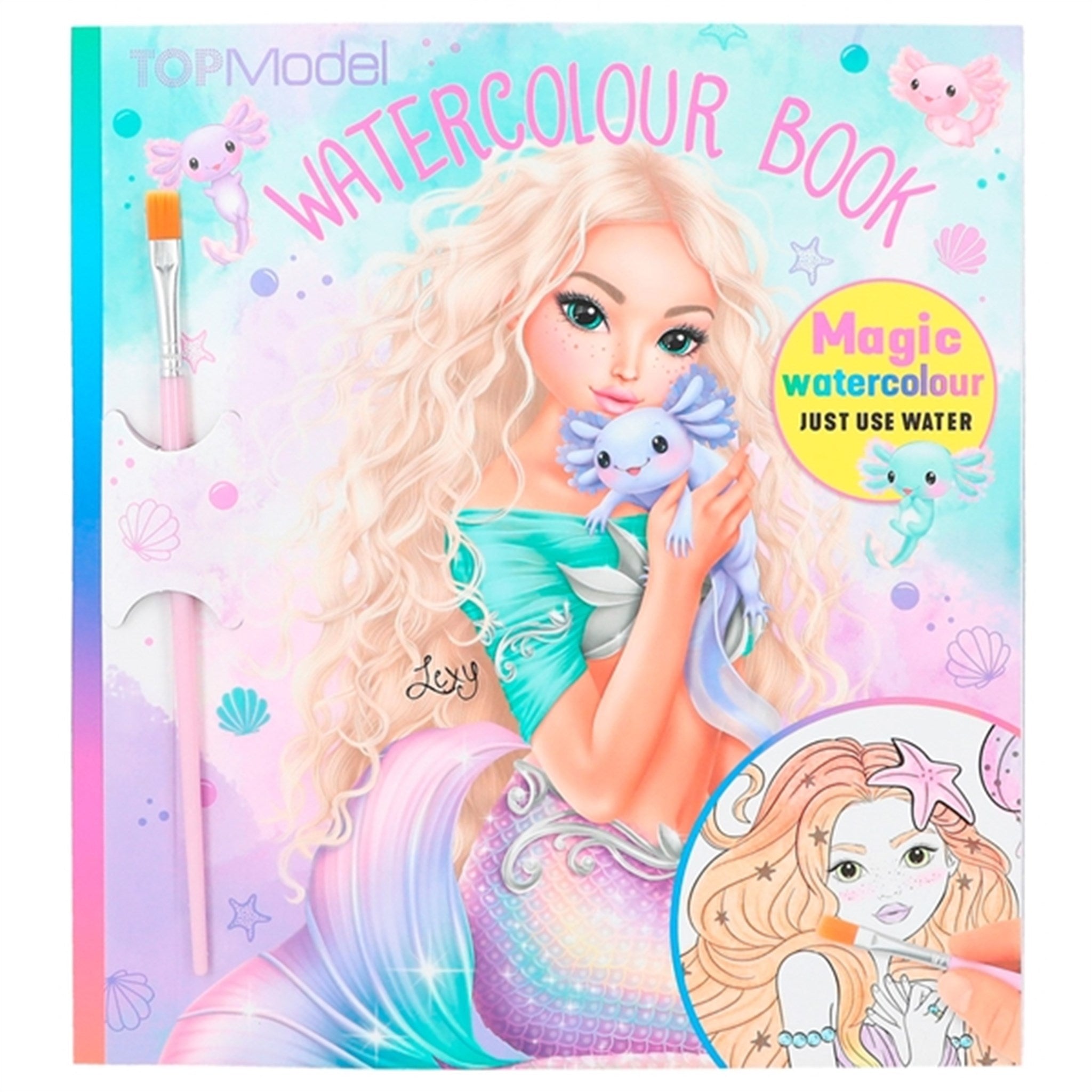 TOPModel Watercolour Book Mermaid