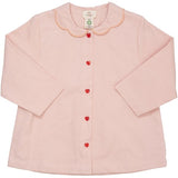 Copenhagen Colors Dusty Rose Twill Cardigan m. Hjerte