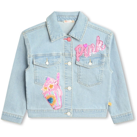 Billieblush Double Stone + Bleach Denim Jakke