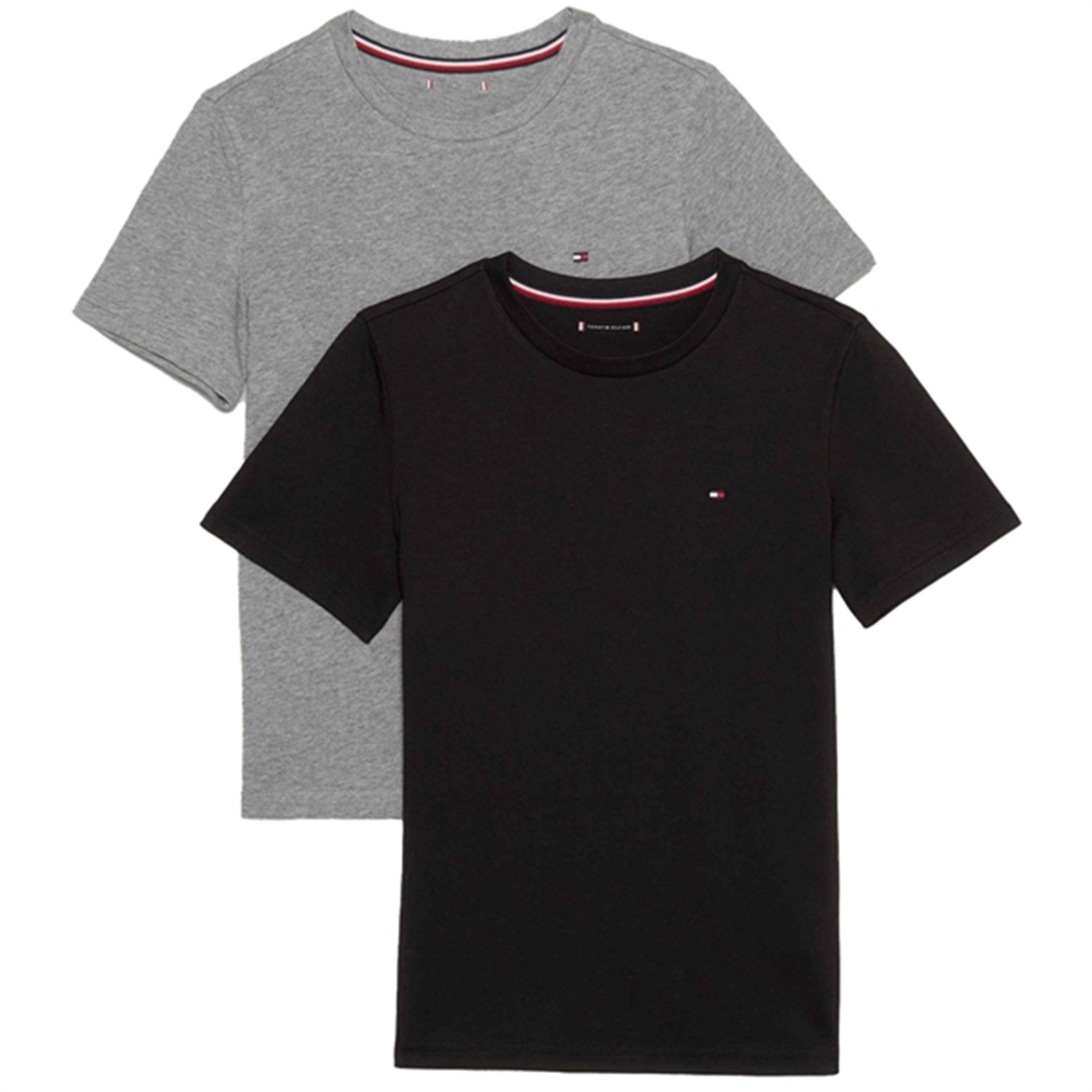 Tommy Hilfiger T-Shirt 2-Pak Light Grey Ht / Black