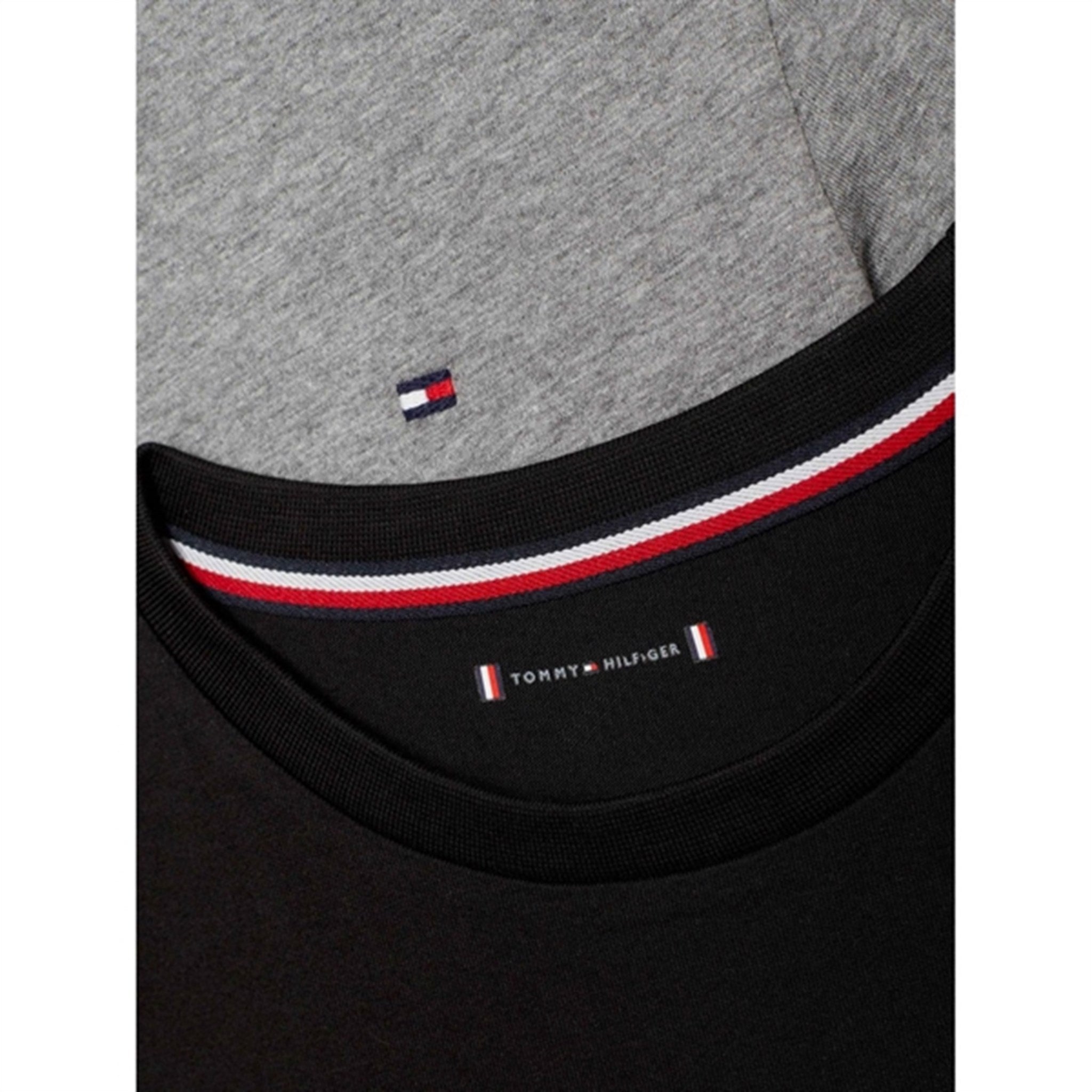 Tommy Hilfiger T-Shirt 2-Pak Light Grey Ht / Black 2