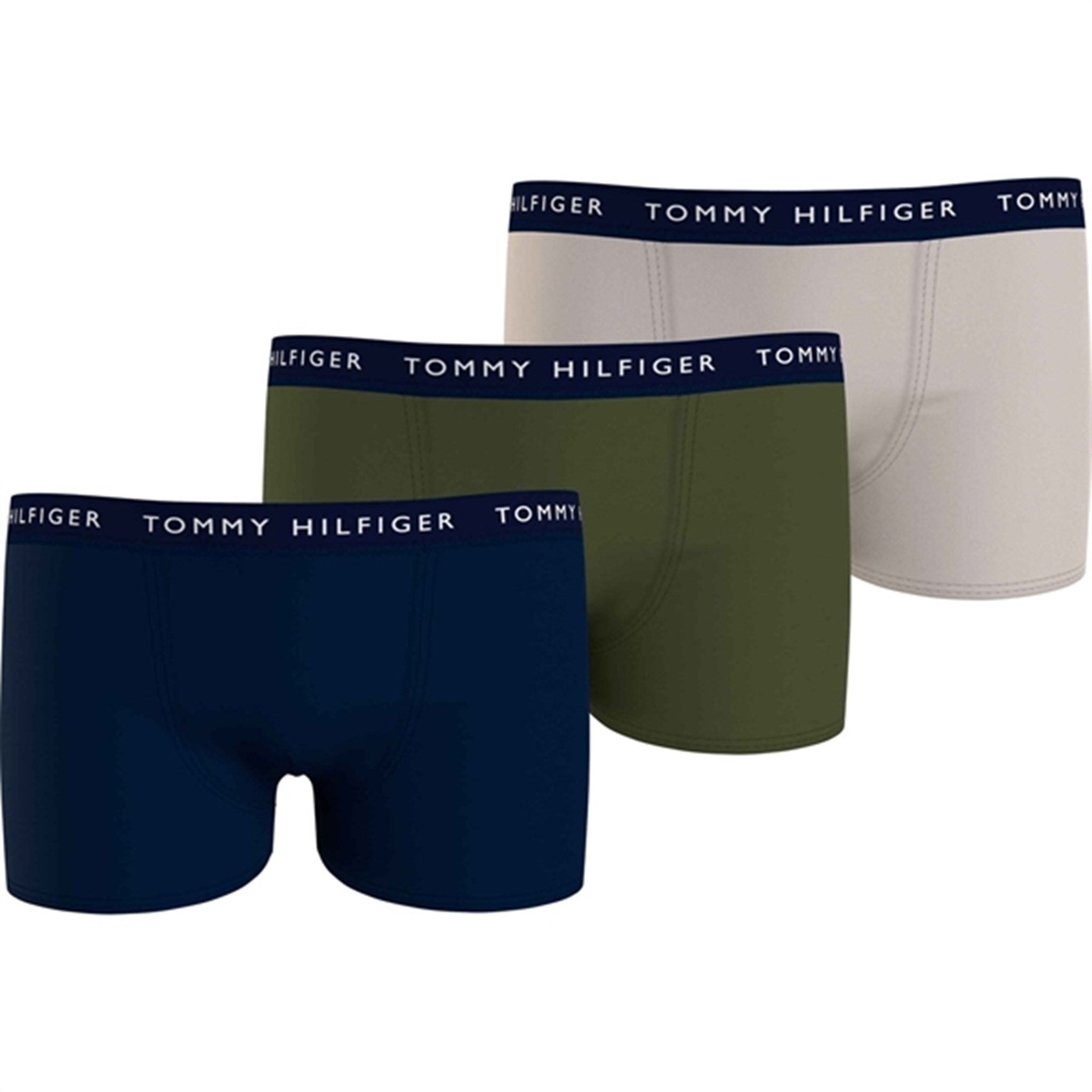 Tommy Hilfiger Underbukser 3-Pak Desert Sk/ Put Green/ Cash Creme