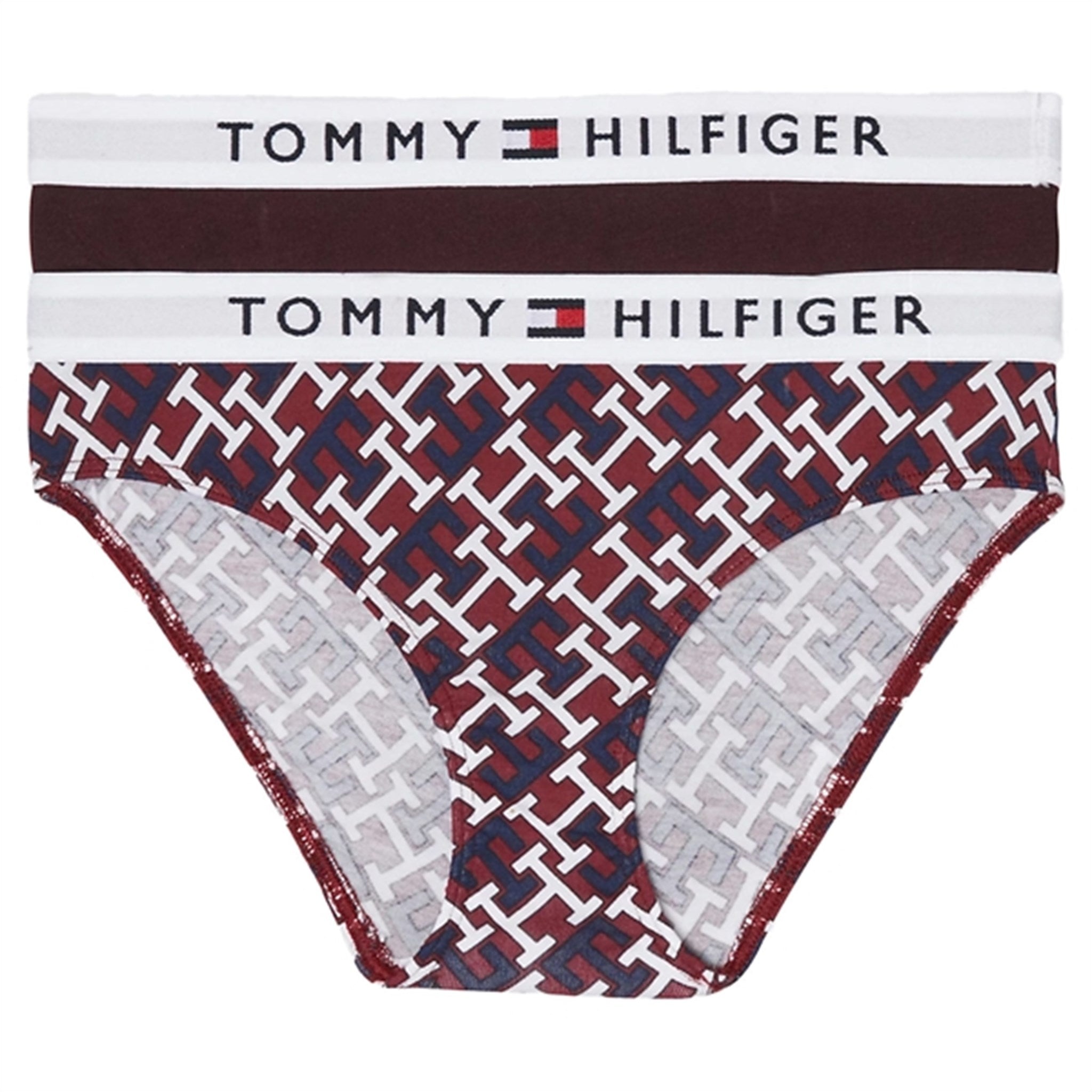 Tommy Hilfiger Truser 2-Pakning Monogram / Deep Burgundy