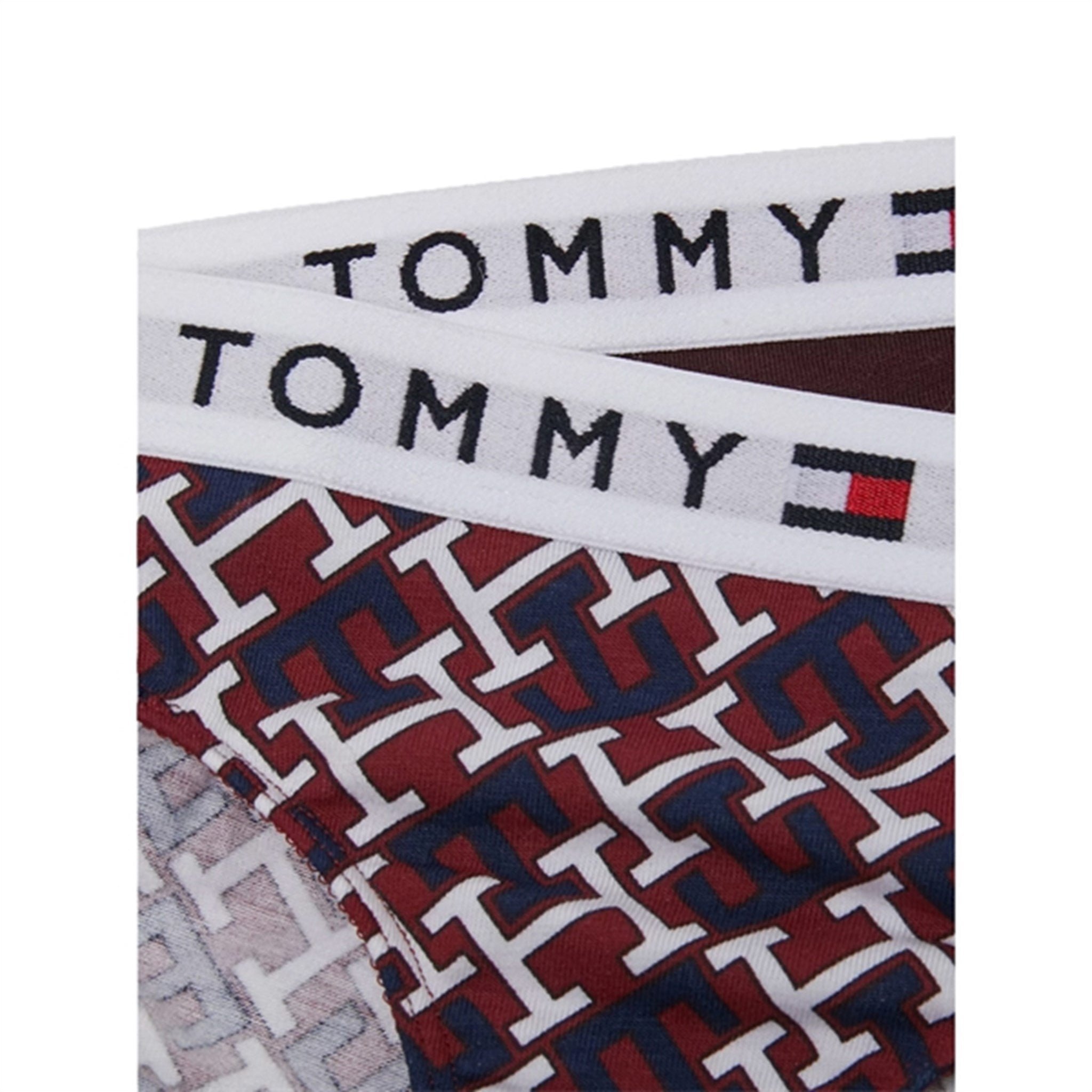 Tommy Hilfiger Truser 2-Pakning Monogram / Deep Burgundy 2