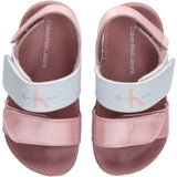 Calvin Klein Borrelås Sandal Pink/White 4