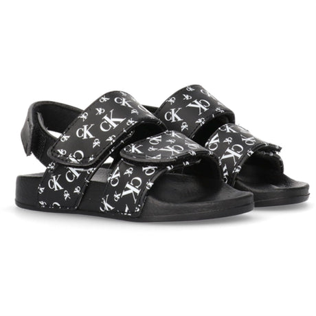 Calvin Klein Logo All Over Borrelås Sandal Black 2