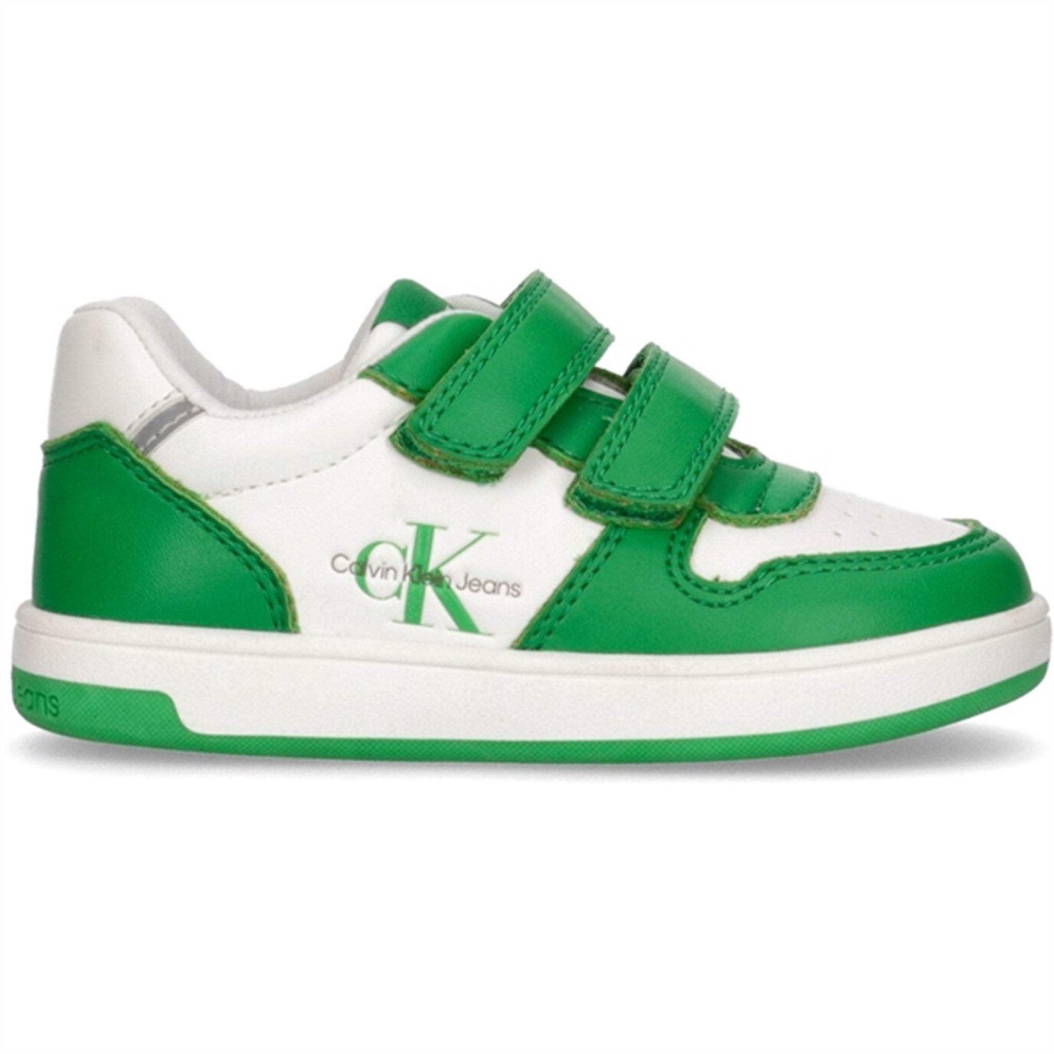 Calvin Klein Low Cut Borrelås Sneakers Green/White 3