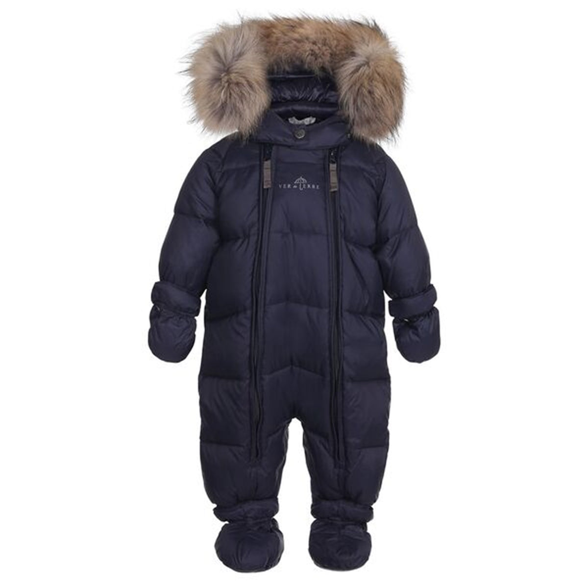 Ver de Terre Featherlight Baby Flyverdragt m. Pels Navy