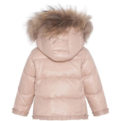 Ver de Terre Featherlight Baby Dunfrakke m. Pels Mahogany Rose 2