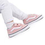 VANS Old Skool V Powder Pink/True White Sko 2