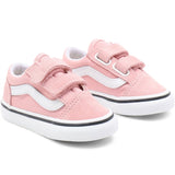 VANS Old Skool V Powder Pink/True White Sko