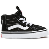 VANS Sk8 Hi Zip Black/White Sko 6