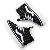 VANS Sk8 Hi Zip Black/White Sko 9