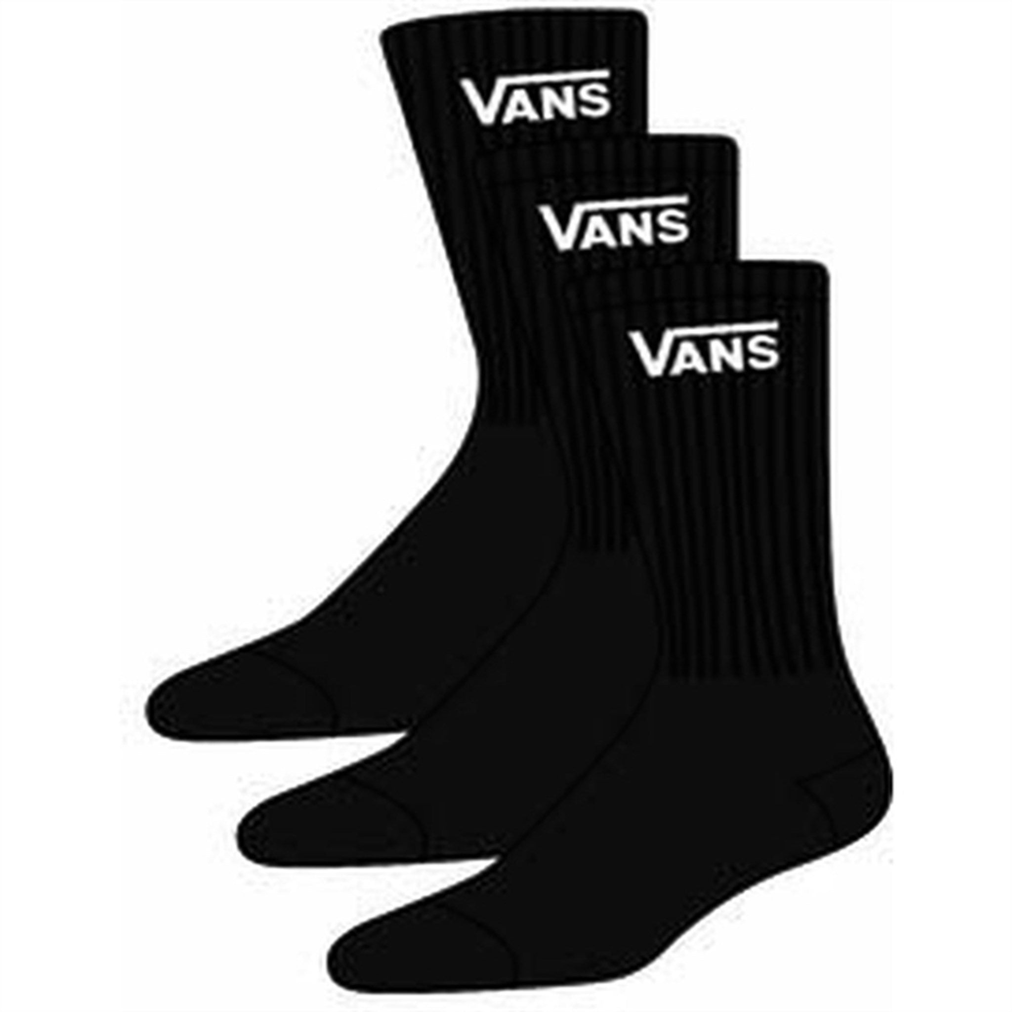 VANS By Classic Crew Youth Sokker 3-Pakning Black