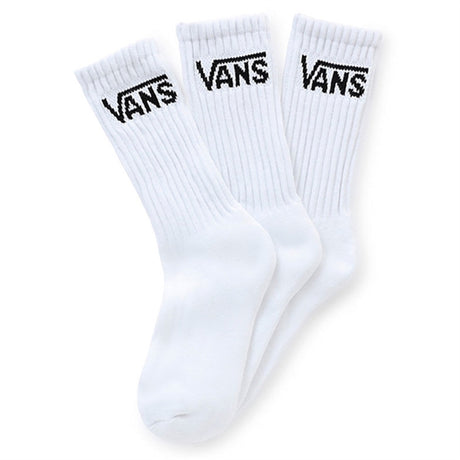 VANS By Classic Crew Youth Sokker 3-Pakning White