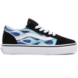 VANS Old Skool Blue Camo Flame Sko 8