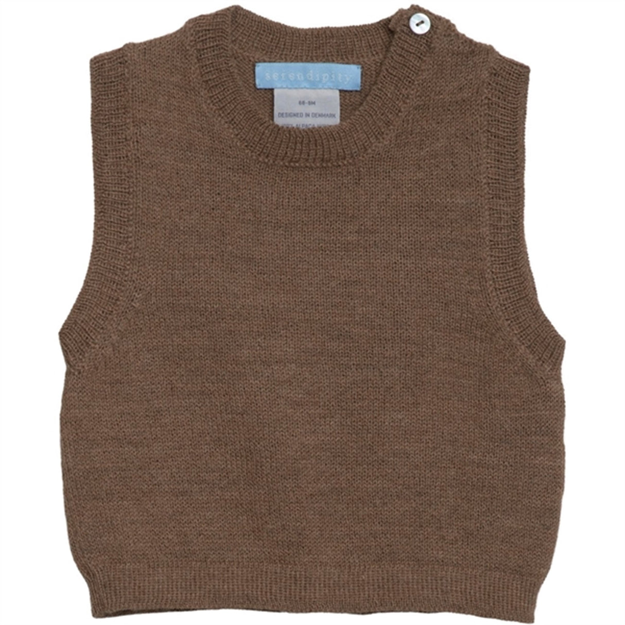 Serendipity Hazelnut Baby Alpaca Vest