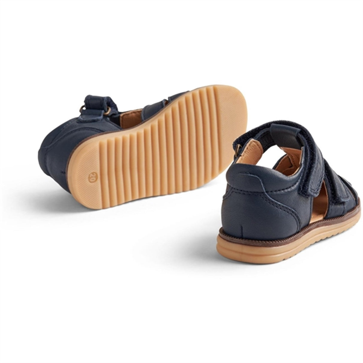 Wheat Sandal Closed Toe Sky Navy 3