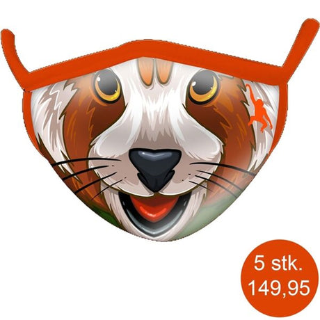 Wild Republic Facecover 2-lags Red Panda