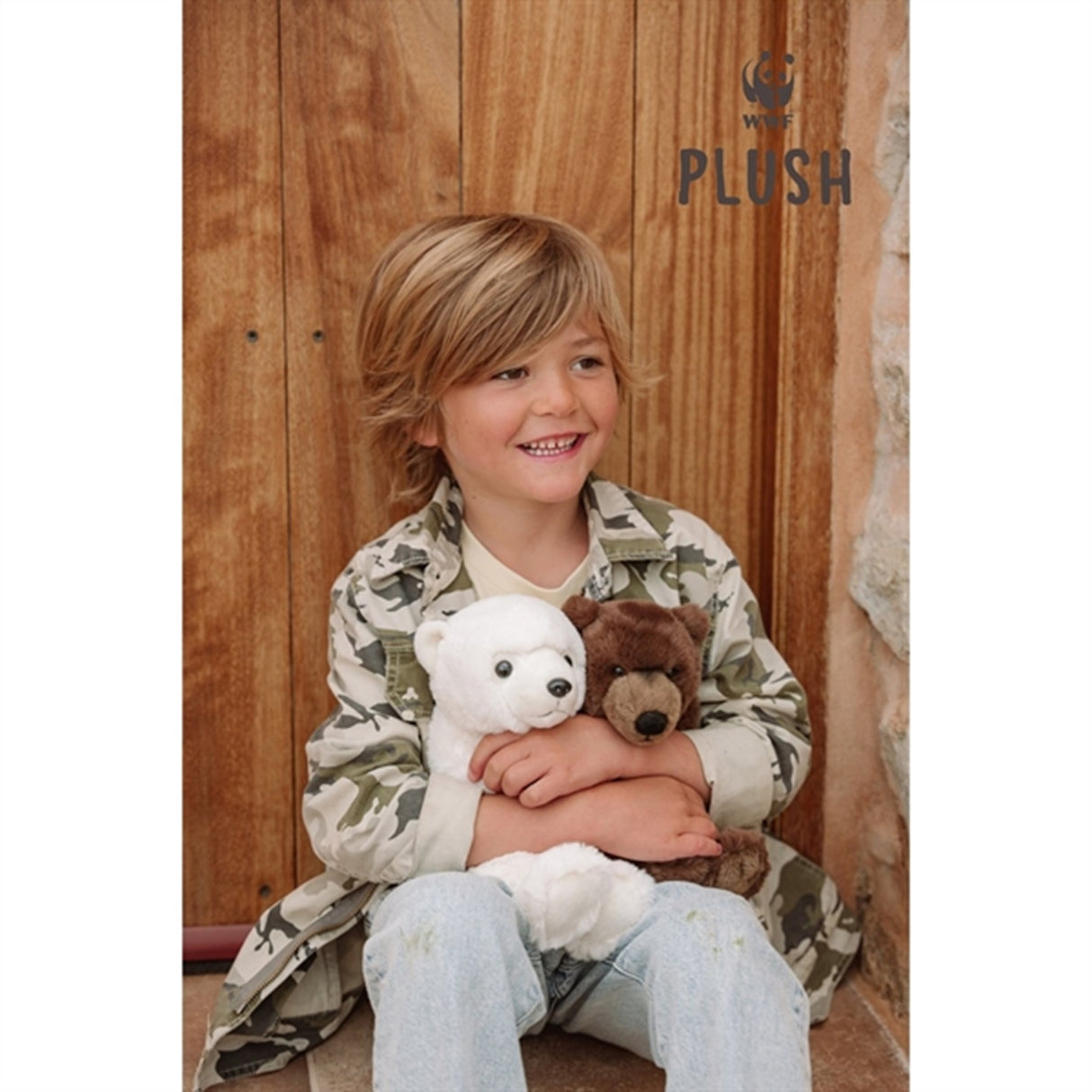 Bon Ton Toys WWF Plush ECO Grizzlybjørn Brown 25 cm