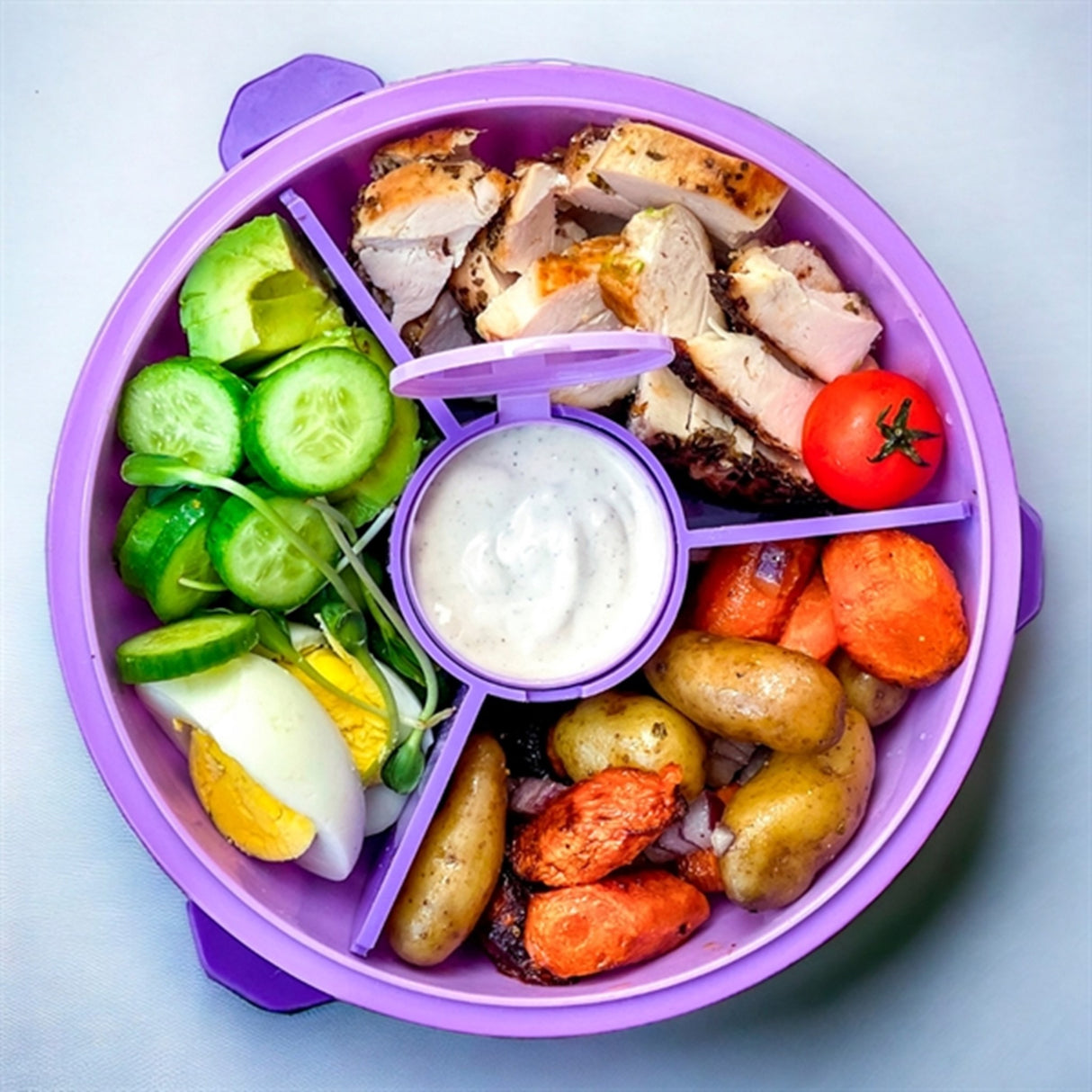 Yumbox Poke Bowl Lagoon Blue 3