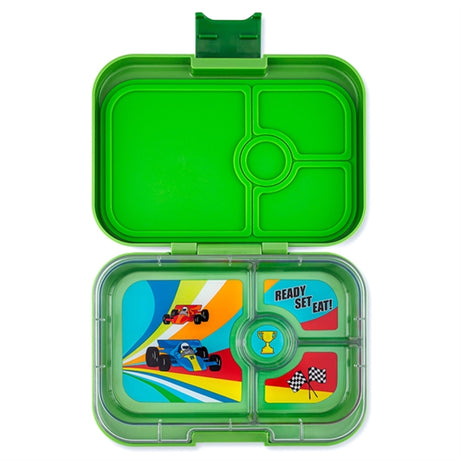 Yumbox Panino 4 Rum Matboks Matcha Green Race Cars