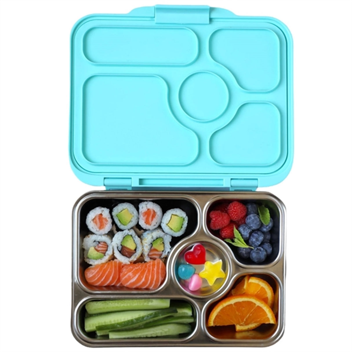 Yumbox Presto Stainless Steel Matbokser Tulum Blue 3